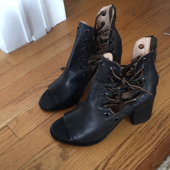 Free People Shoes - Baske California Genuine Leather Lace Up Boots